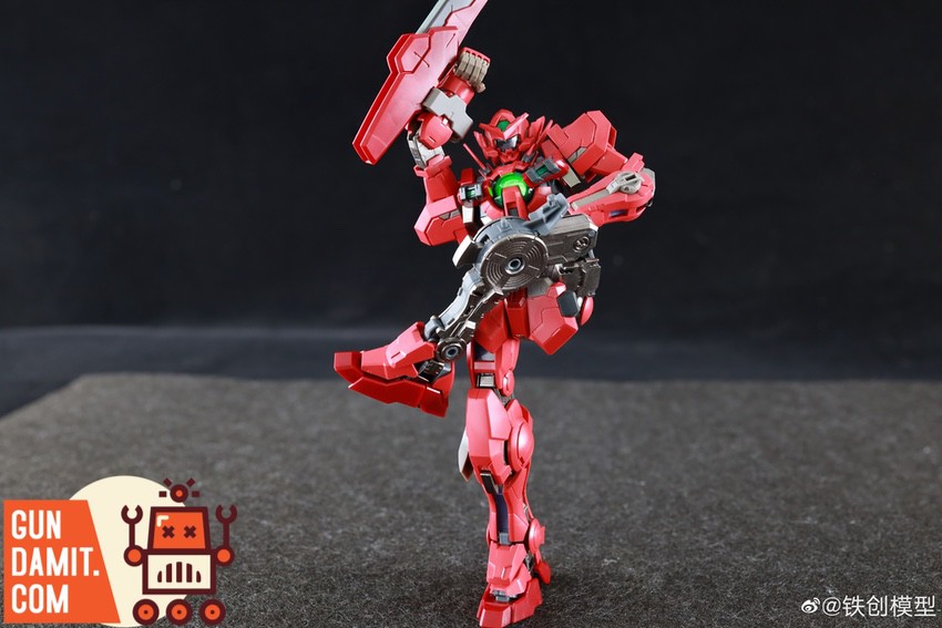 Alloy frame Exia close-up showing red metallic inner frame details Alloy frame Exia close-up showing red metallic inner frame details