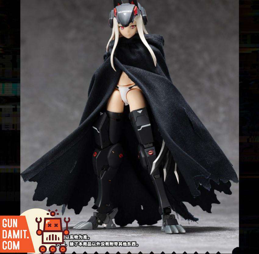 Snail Shell tactical cape on mecha girl figure demonstration Snail Shell tactical cape on mecha girl figure demonstration