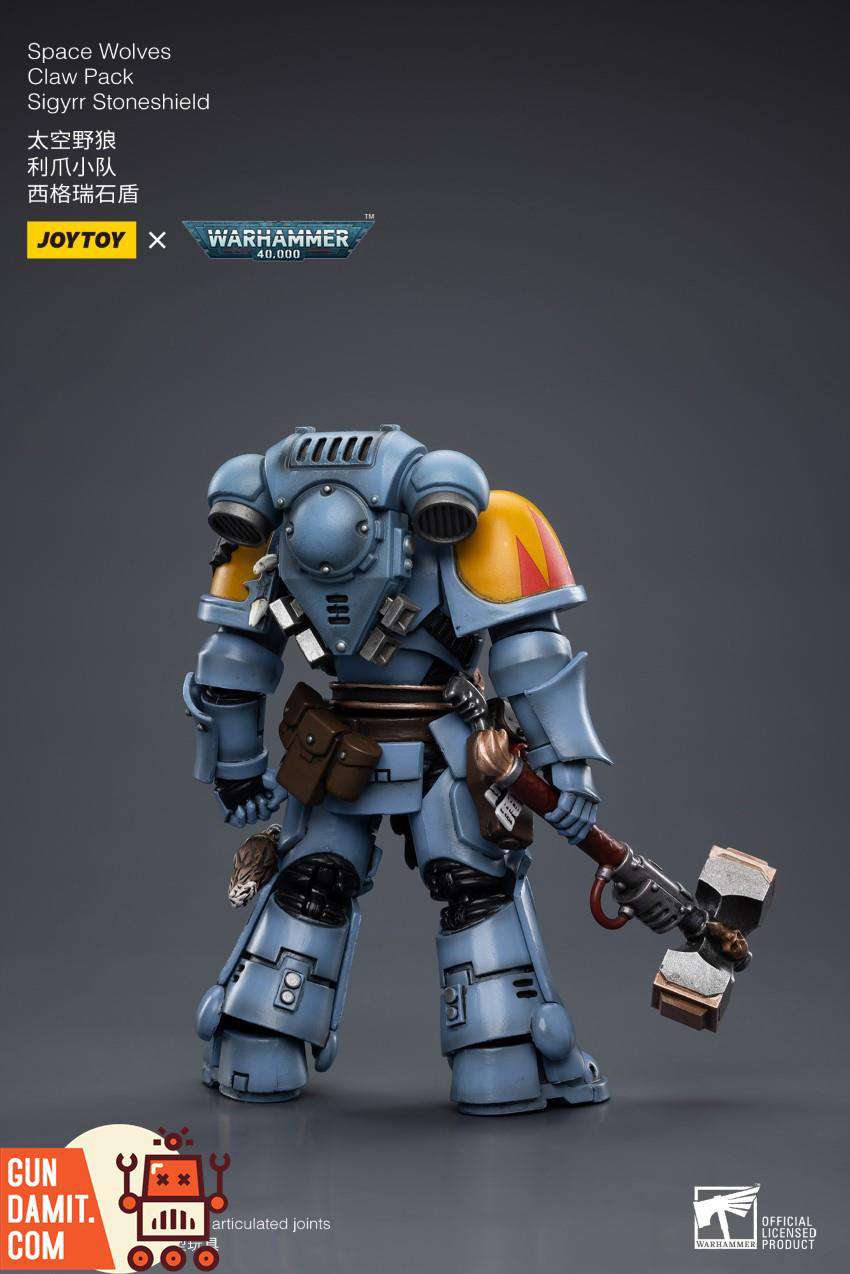 JoyToy 1/18 Space Wolves Sigyrr Stoneshield with thunder hammer JoyToy 1/18 Space Wolves Sigyrr Stoneshield with thunder hammer