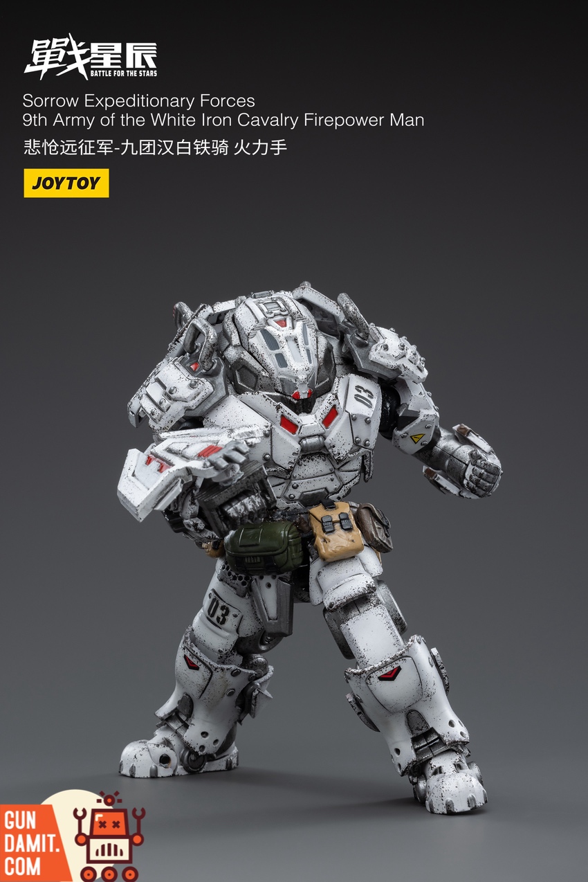 JoyToy Firepower Man heavy weapon and shield detail JoyToy Firepower Man heavy weapon and shield detail