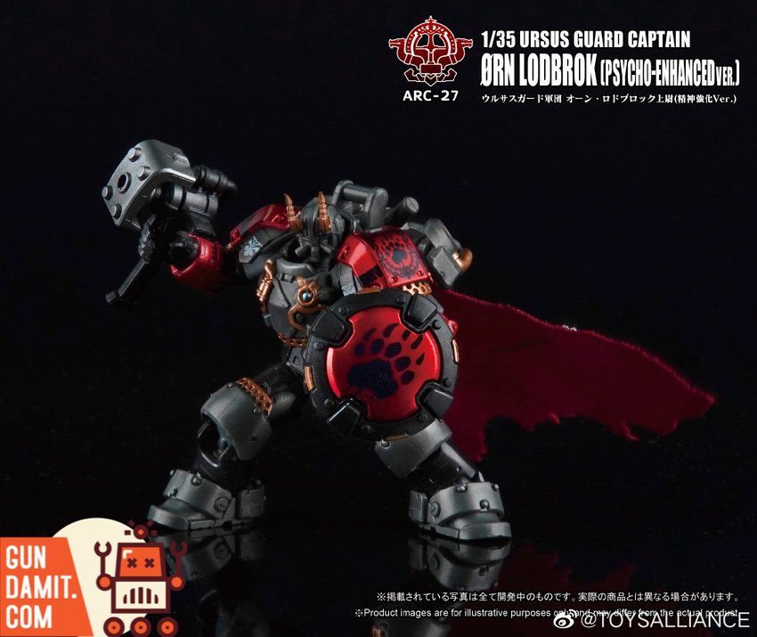 Toys Alliance 1/35 ARC-27 Ursus Guard Captain Orn Lodbrok with hammer and shield Toys Alliance 1/35 ARC-27 Ursus Guard Captain Orn Lodbrok with hammer and shield