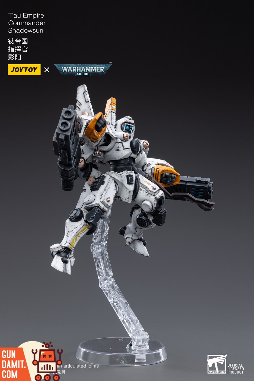 JoyToy WH40K Shadowsun fusion blasters and weapon detail JoyToy WH40K Shadowsun fusion blasters and weapon detail