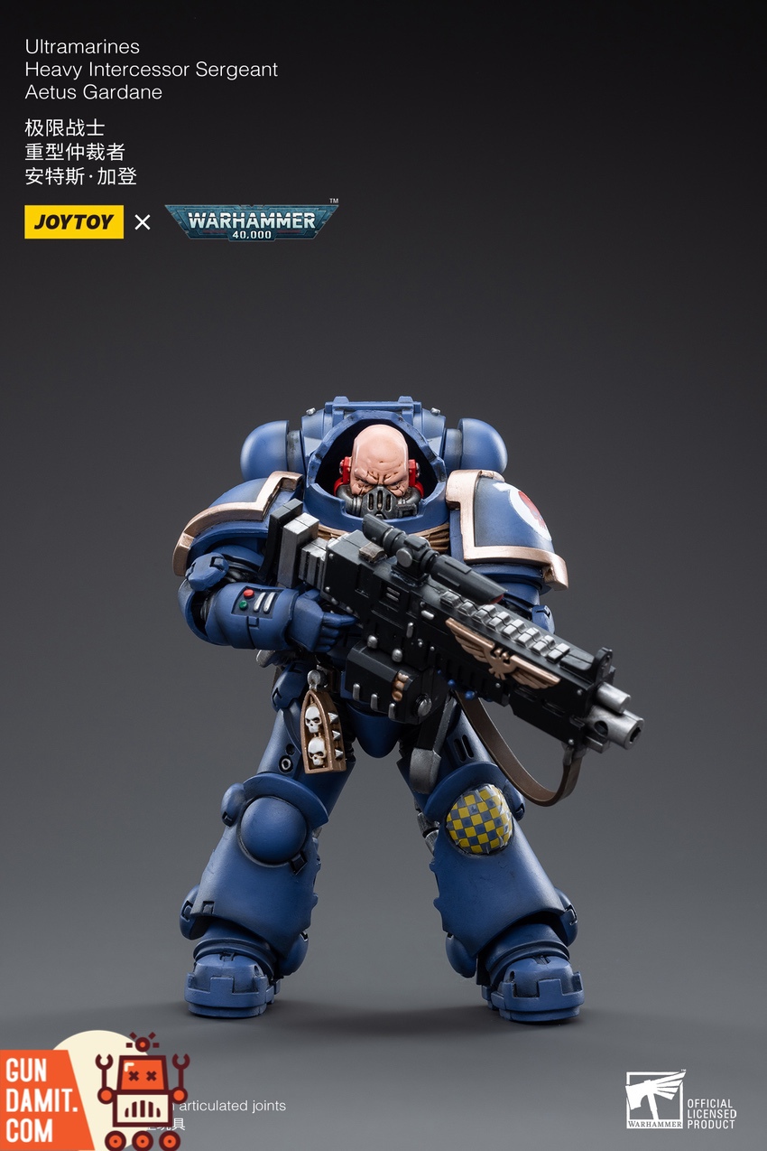 JoyToy 1/18 Ultramarines Sergeant Aetus Gardane with bolt rifle JoyToy 1/18 Ultramarines Sergeant Aetus Gardane with bolt rifle