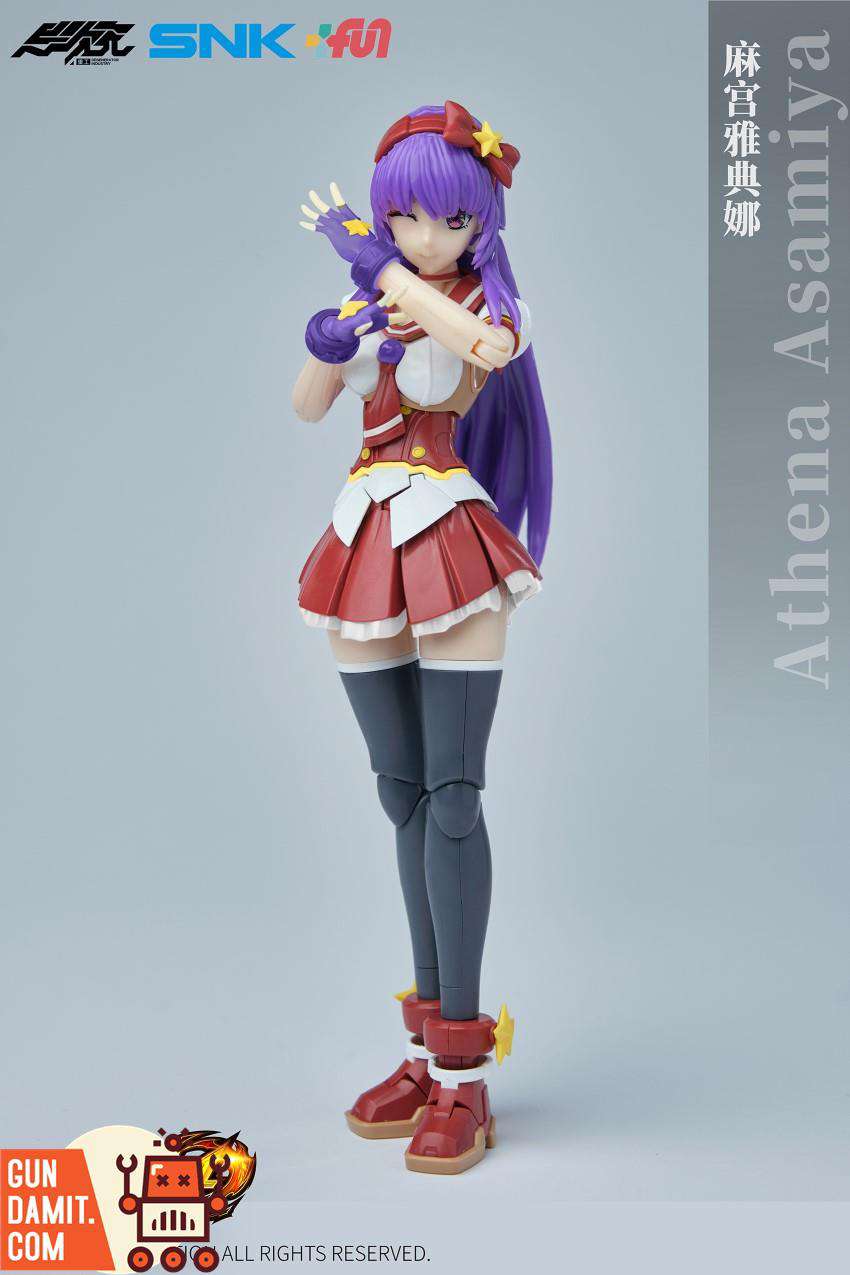 Athena Asamiya 1/12 figure purple hair and school uniform detail Athena Asamiya 1/12 figure purple hair and school uniform detail