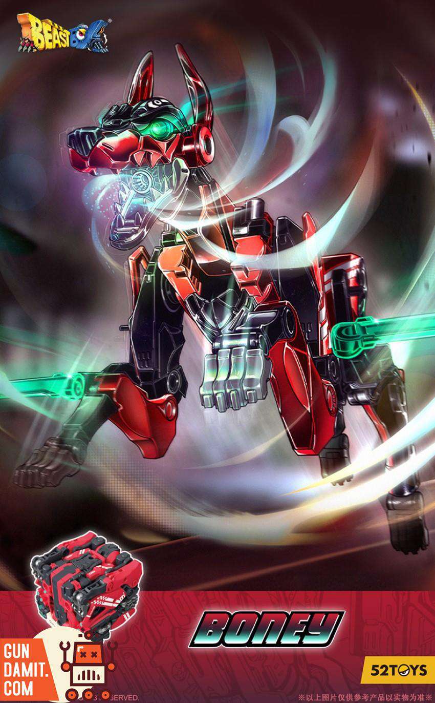 52Toys BeastBox BB-51B Boney robot beast mode illustration with swords 52Toys BeastBox BB-51B Boney robot beast mode illustration with swords
