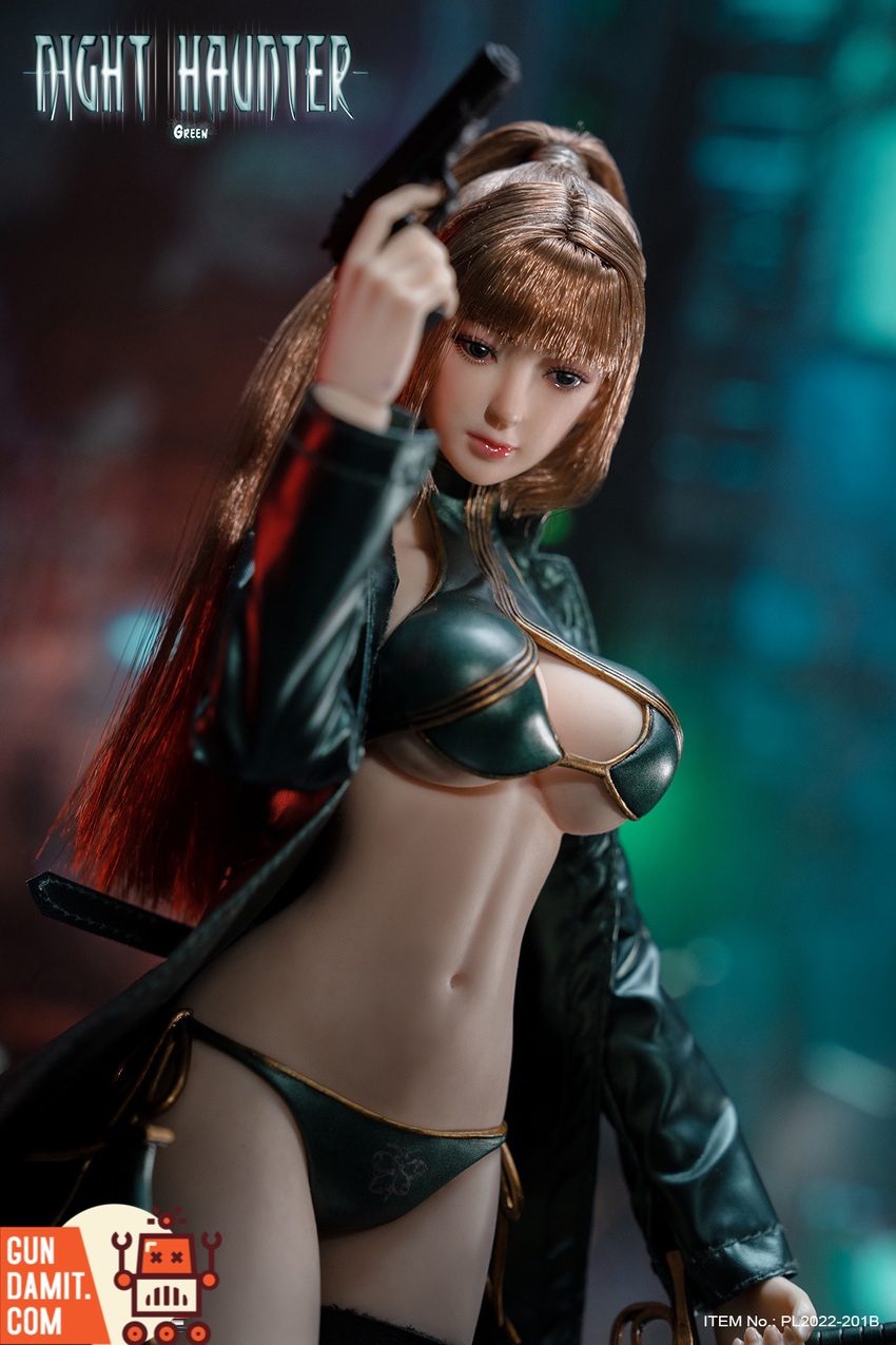 TBLeague 1/6 Night Haunter green version figure with gun close-up TBLeague 1/6 Night Haunter green version figure with gun close-up