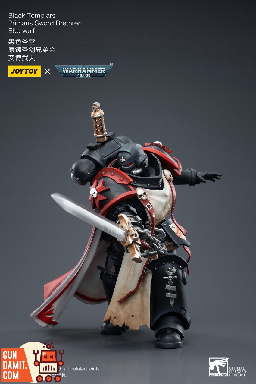 Sword Brethren Eberwulf close-up of Black Templars insignia Sword Brethren Eberwulf close-up of Black Templars insignia