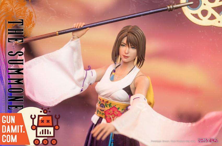 The Summoner figure full body with staff and party members background The Summoner figure full body with staff and party members background