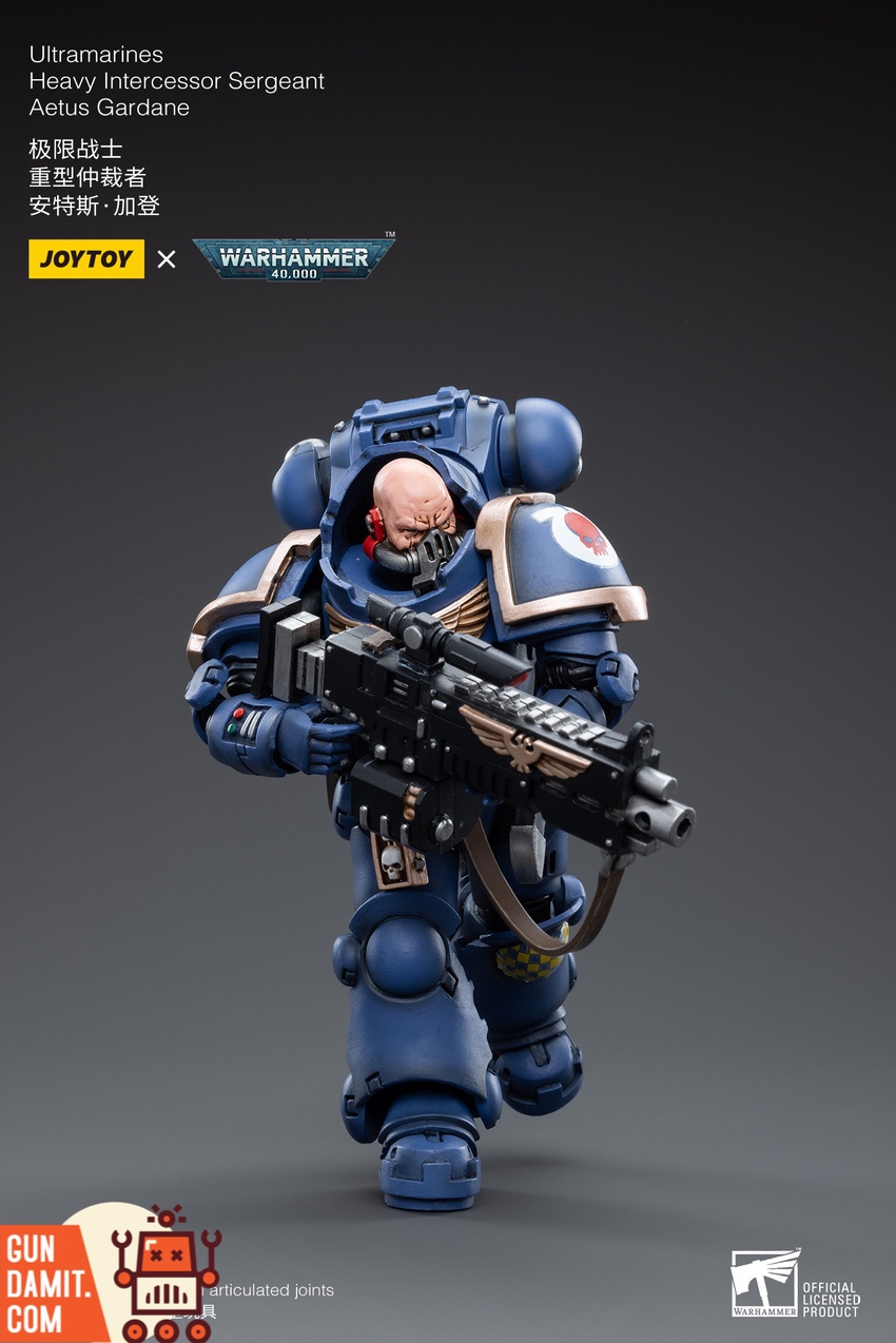 JoyToy WH40K Ultramarines Sergeant checkered knee pad JoyToy WH40K Ultramarines Sergeant checkered knee pad