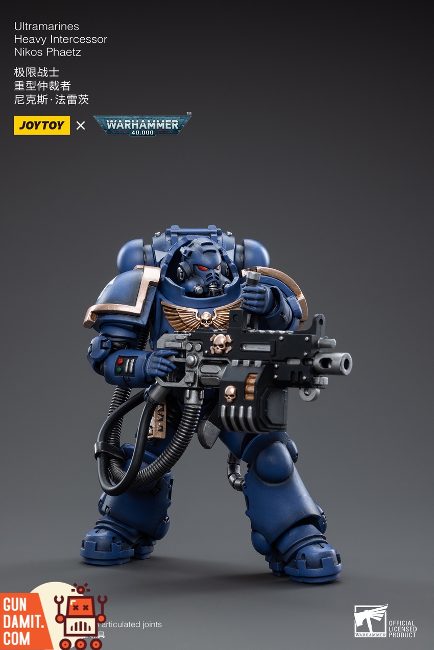Heavy Intercessor Phaetz blue Primaris armor detail Heavy Intercessor Phaetz blue Primaris armor detail