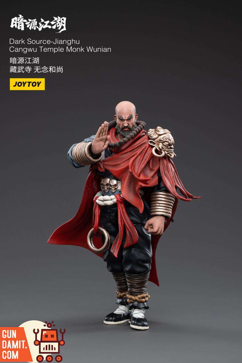 Dark Source Jianghu Monk Wunian gray robe and red cape Dark Source Jianghu Monk Wunian gray robe and red cape