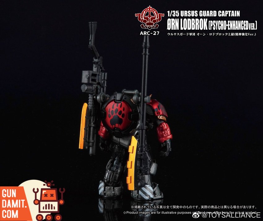 Toys Alliance Orn Lodbrok mecha figure back view Toys Alliance Orn Lodbrok mecha figure back view