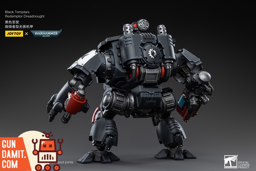 JoyToy WH40K Black Templars Dreadnought back view engine JoyToy WH40K Black Templars Dreadnought back view engine