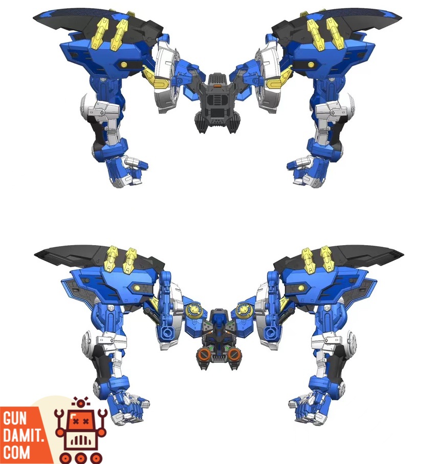 Astray Blue Frame enhanced weapons detail close-up Astray Blue Frame enhanced weapons detail close-up