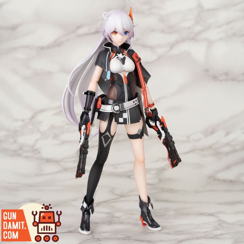 Apex Toys Arctech 1/8 Honkai Impact 3rd Kiana Kaslana Void Drifter front standing pose with dual pistols Apex Toys Arctech 1/8 Honkai Impact 3rd Kiana Kaslana Void Drifter front standing pose with dual pistols