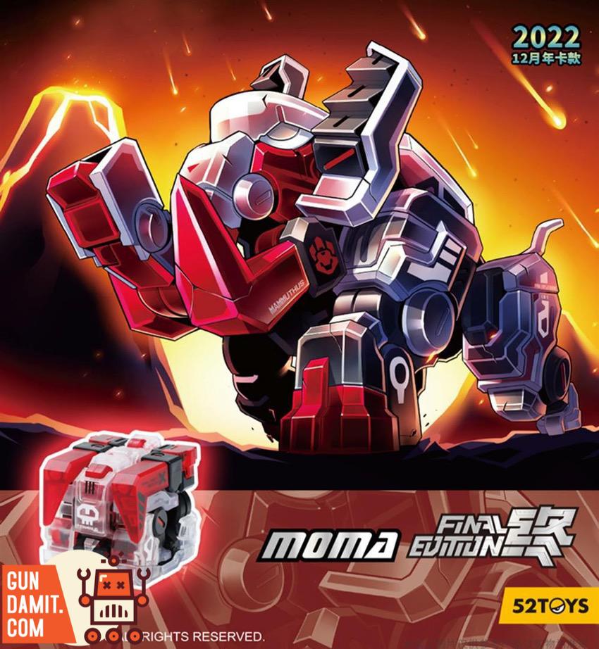 52Toys BB-04 MOMA Final Edition mammoth beast mode side view with translucent clear parts 52Toys BB-04 MOMA Final Edition mammoth beast mode side view with translucent clear parts