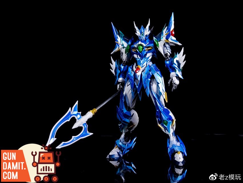 Blue Dragon Ao Bing painted model kit full body view Blue Dragon Ao Bing painted model kit full body view