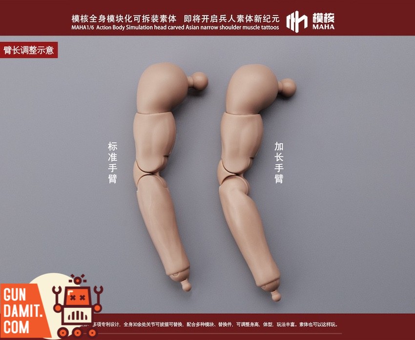 MAHA Studio 1/6 Action Body Wheat Skin joint range demonstration MAHA Studio 1/6 Action Body Wheat Skin joint range demonstration
