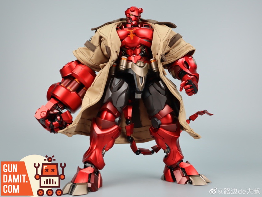 CangDao Lord Purgatory Hellboy 1/6 standing pose red metallic armor fist detail CangDao Lord Purgatory Hellboy 1/6 standing pose red metallic armor fist detail