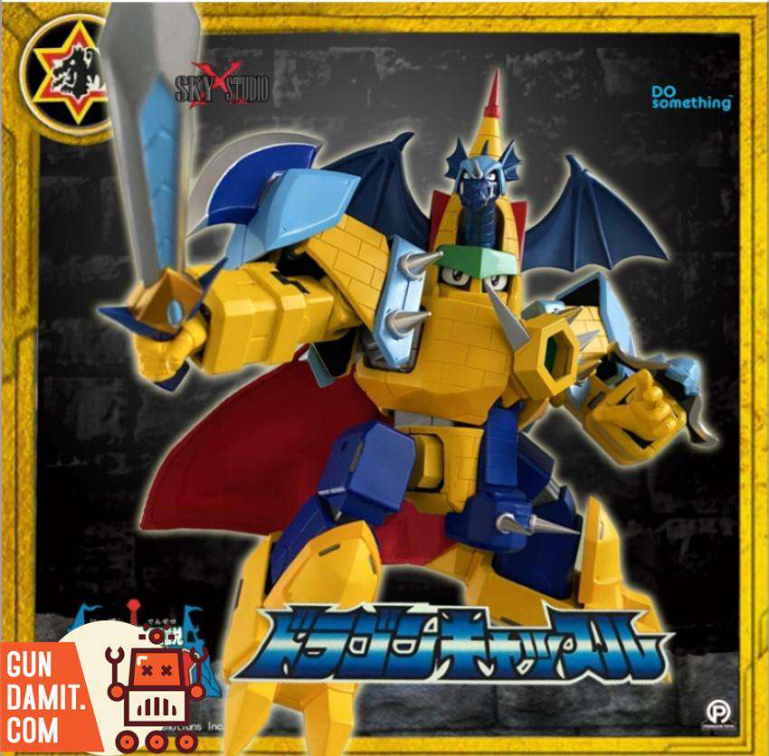 Sky X Studio SXD-03 Dragon Castle side angle with red cape and shield Sky X Studio SXD-03 Dragon Castle side angle with red cape and shield