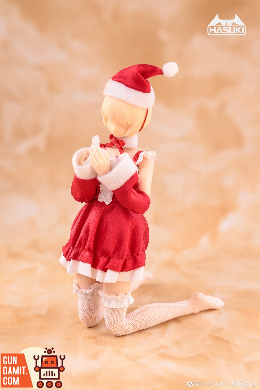HASUKI 1/12 Christmas Gift Bag clothing accessories flat lay display HASUKI 1/12 Christmas Gift Bag clothing accessories flat lay display