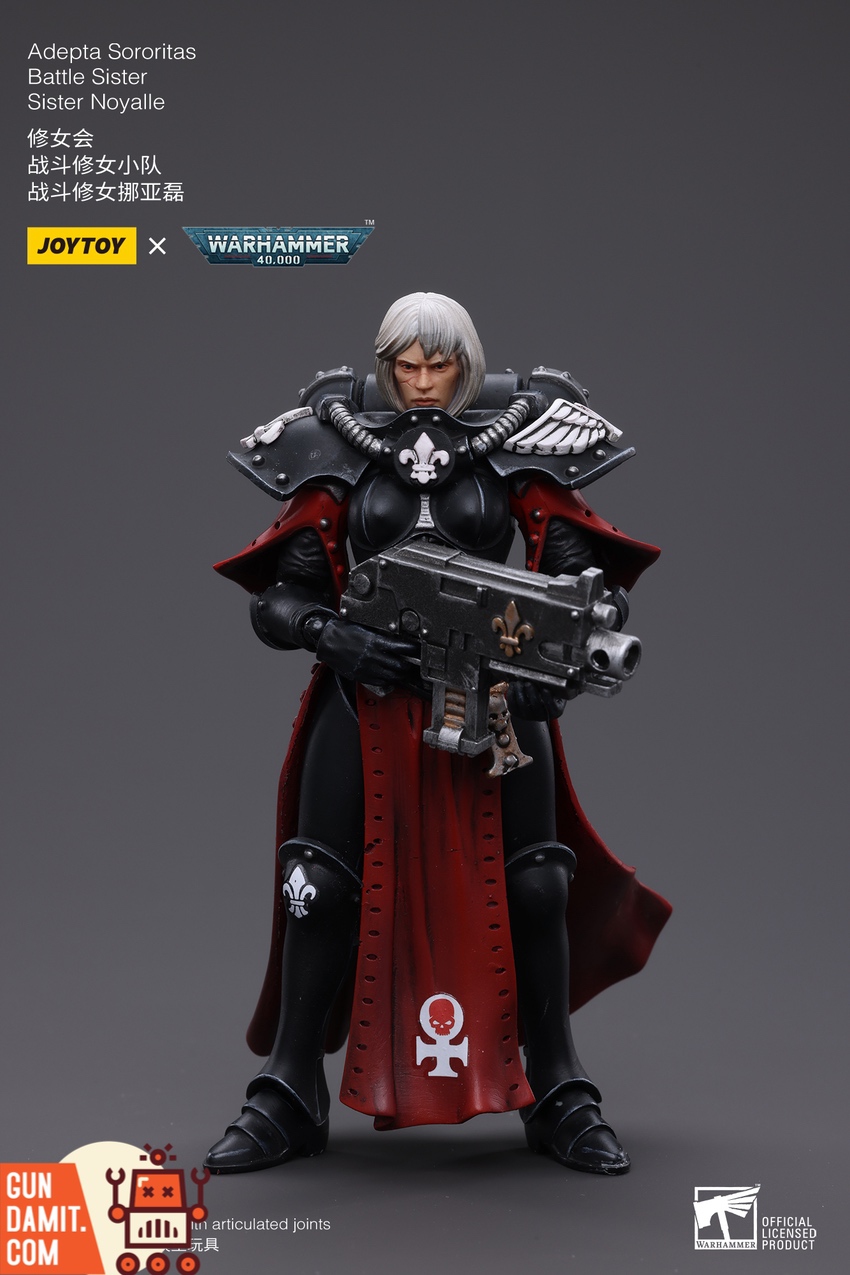 JoyToy Battle Sister Noyalle action pose aiming bolter JoyToy Battle Sister Noyalle action pose aiming bolter