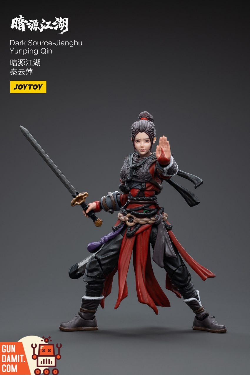 JoyToy Dark Source Jianghu Yunping Qin with accessories and weapons display JoyToy Dark Source Jianghu Yunping Qin with accessories and weapons display