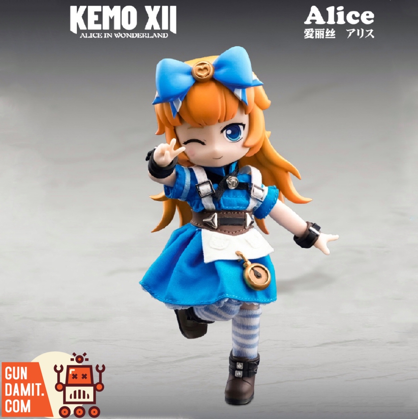 Kemo XII Alice in Wonderland Alice with alternate curious expression face plate Kemo XII Alice in Wonderland Alice with alternate curious expression face plate