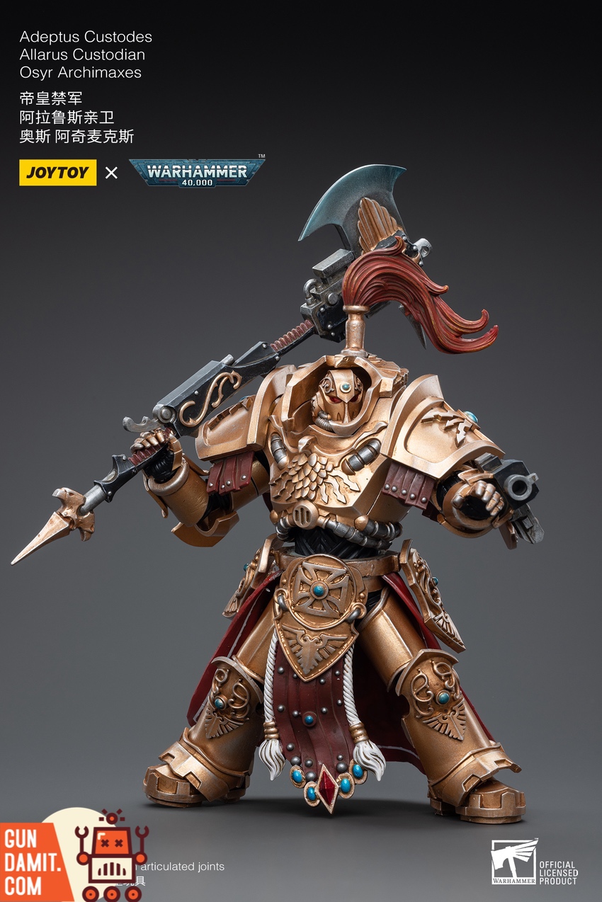 JoyToy Custodes Allarus Terminator action pose with guardian spear JoyToy Custodes Allarus Terminator action pose with guardian spear