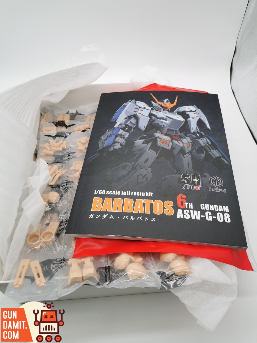 SH Studio 1/60 Barbatos resin kit parts with instruction booklet SH Studio 1/60 Barbatos resin kit parts with instruction booklet