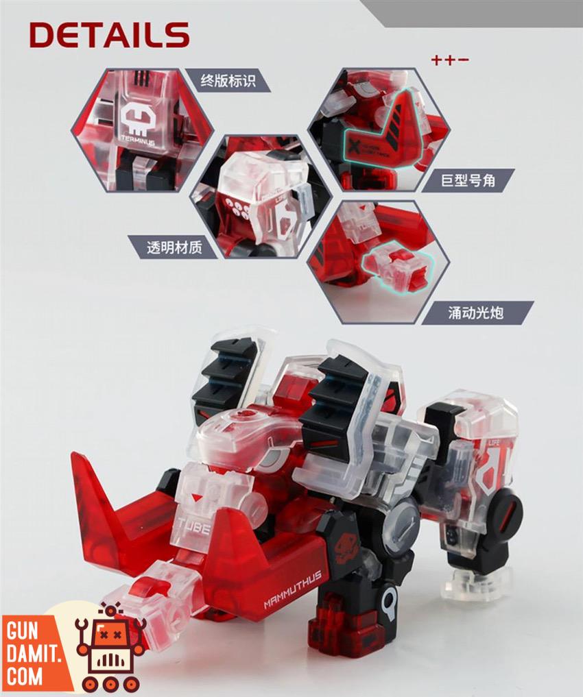 52Toys BeastBox BB-04 MOMA Final Edition detail shots showing translucent red parts and special terminus markings 52Toys BeastBox BB-04 MOMA Final Edition detail shots showing translucent red parts and special terminus markings