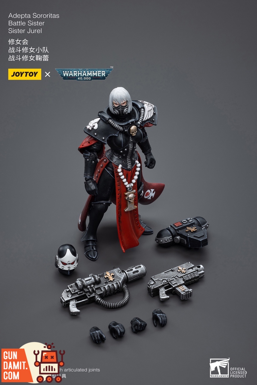 JoyToy Battle Sister Jurel action pose aiming bolter JoyToy Battle Sister Jurel action pose aiming bolter