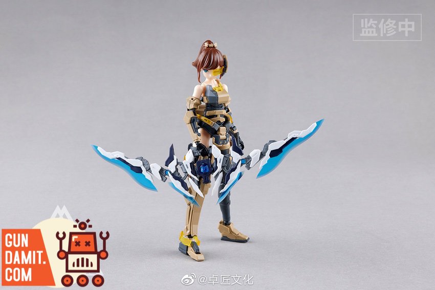 Magic Tribal Universal Weapon Set White Version assembled on figure display Magic Tribal Universal Weapon Set White Version assembled on figure display