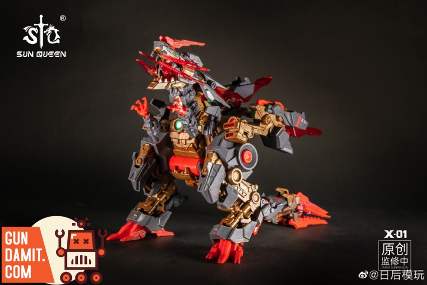 Sun Queen X-01 Mechanical Beast black version dynamic combat stance Sun Queen X-01 Mechanical Beast black version dynamic combat stance