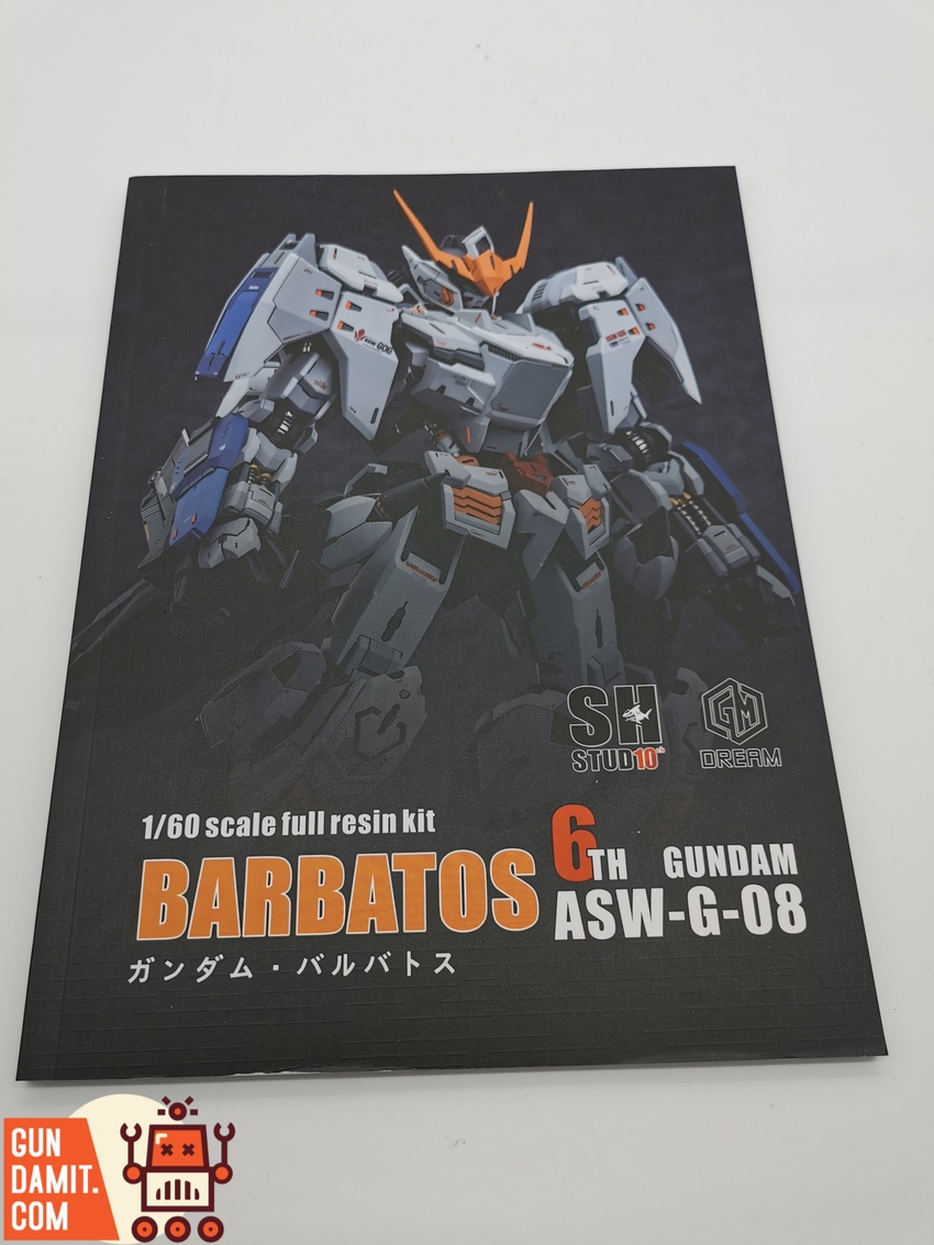 SH Studio GM Dream Barbatos 6th Form instruction booklet cover ASW-G-08 SH Studio GM Dream Barbatos 6th Form instruction booklet cover ASW-G-08