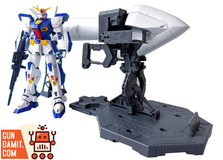 KS MG 1/100 Missonpack Hanger for Gundam F90 weapon parts layout showing beam launchers and swords KS MG 1/100 Missonpack Hanger for Gundam F90 weapon parts layout showing beam launchers and swords