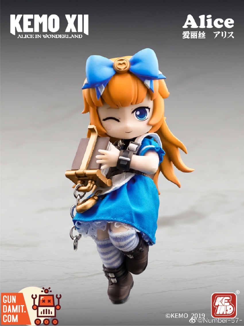 Kemo XII Alice in Wonderland Alice standing pose with happy expression face Kemo XII Alice in Wonderland Alice standing pose with happy expression face