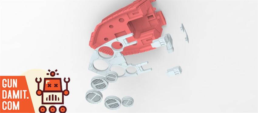 Hammer Cat 1/144 AMA-007 Shamblo garage kit 2.0 red resin parts unassembled Hammer Cat 1/144 AMA-007 Shamblo garage kit 2.0 red resin parts unassembled