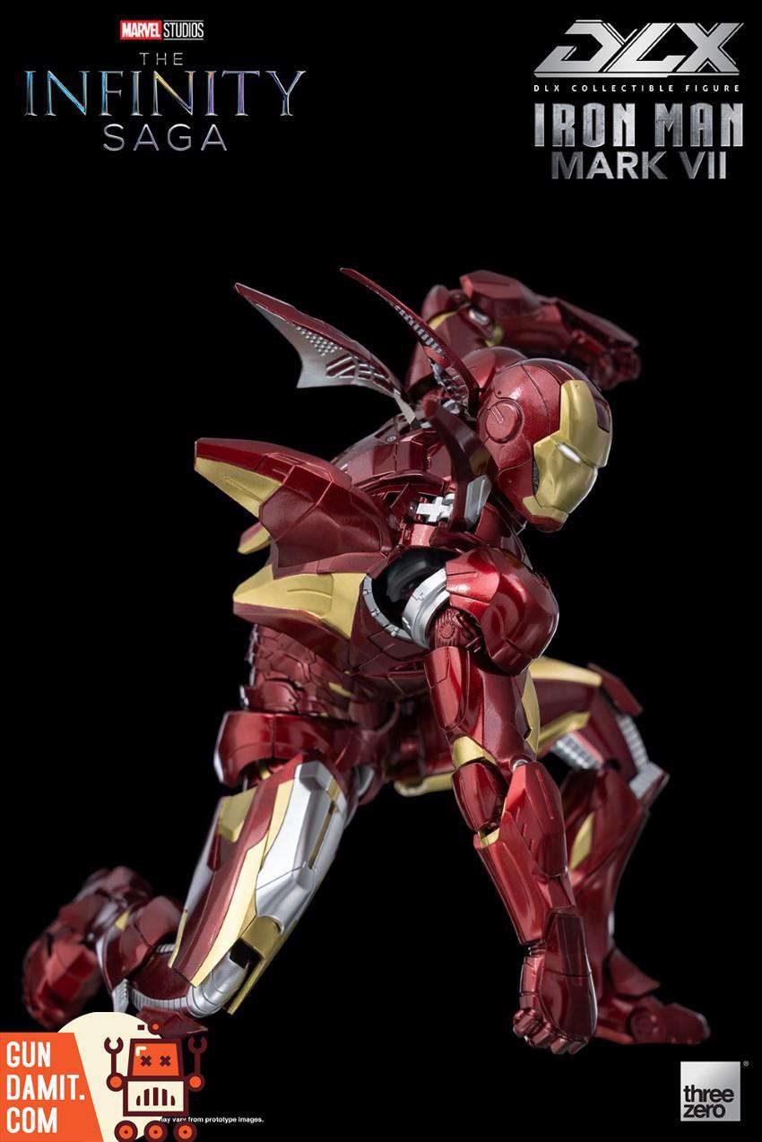 Threezero DLX Iron Man Mark 7 Infinity Saga accessories and display stand Threezero DLX Iron Man Mark 7 Infinity Saga accessories and display stand