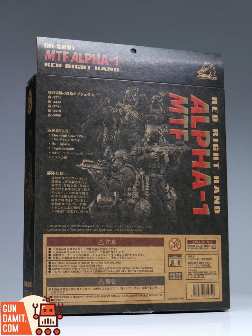 Dragon Horse 1/12 SCP Alpha-1 accessories and weapon layout Dragon Horse 1/12 SCP Alpha-1 accessories and weapon layout