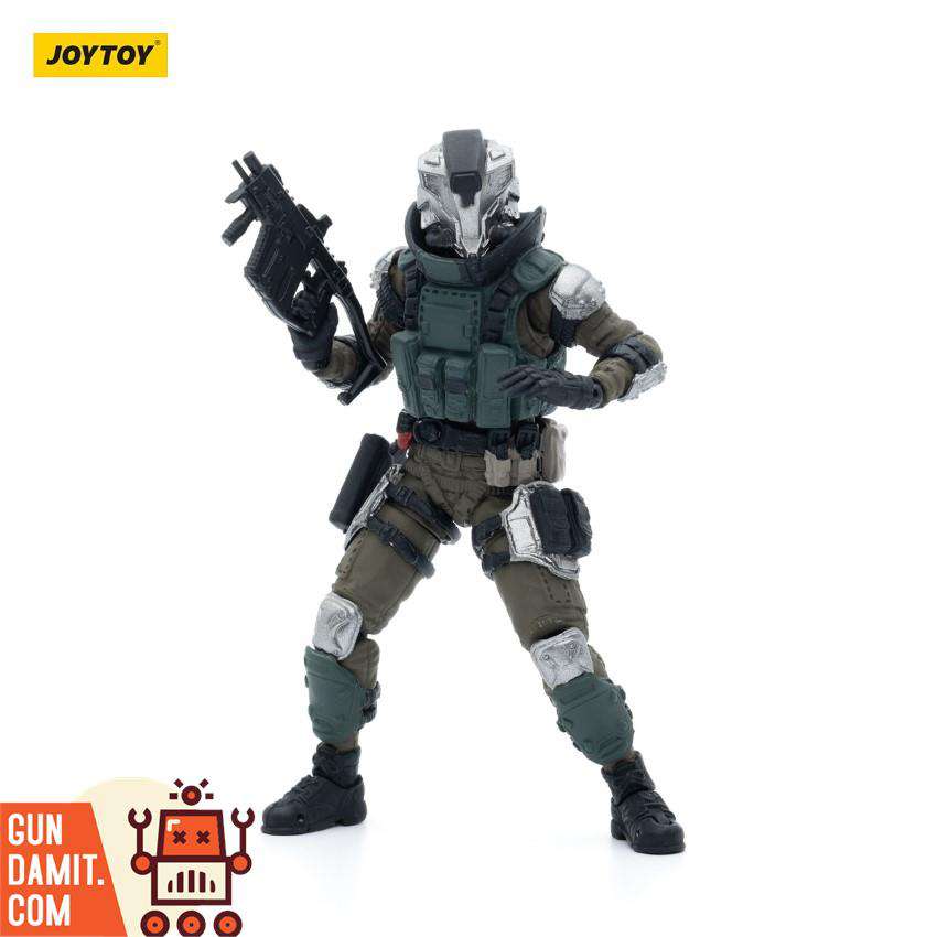 JoyToy Army Builder Pack Figure 02 close-up of head and helmet details JoyToy Army Builder Pack Figure 02 close-up of head and helmet details