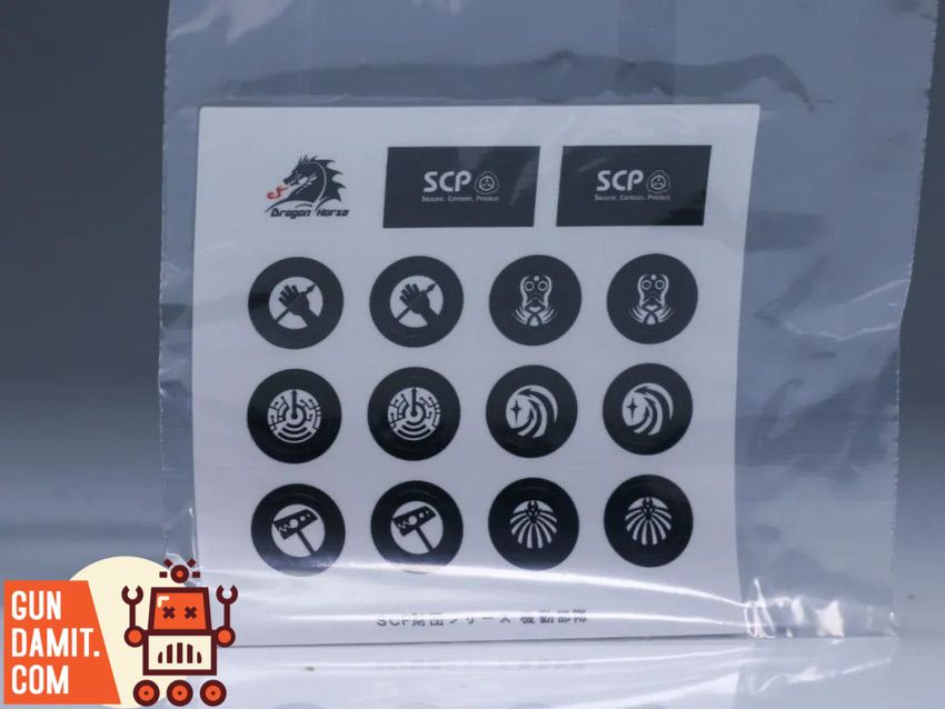 Dragon Horse 1/12 SCP Foundation MTF Alpha-1 Red Right Hand decal sheet with SCP logos Dragon Horse 1/12 SCP Foundation MTF Alpha-1 Red Right Hand decal sheet with SCP logos