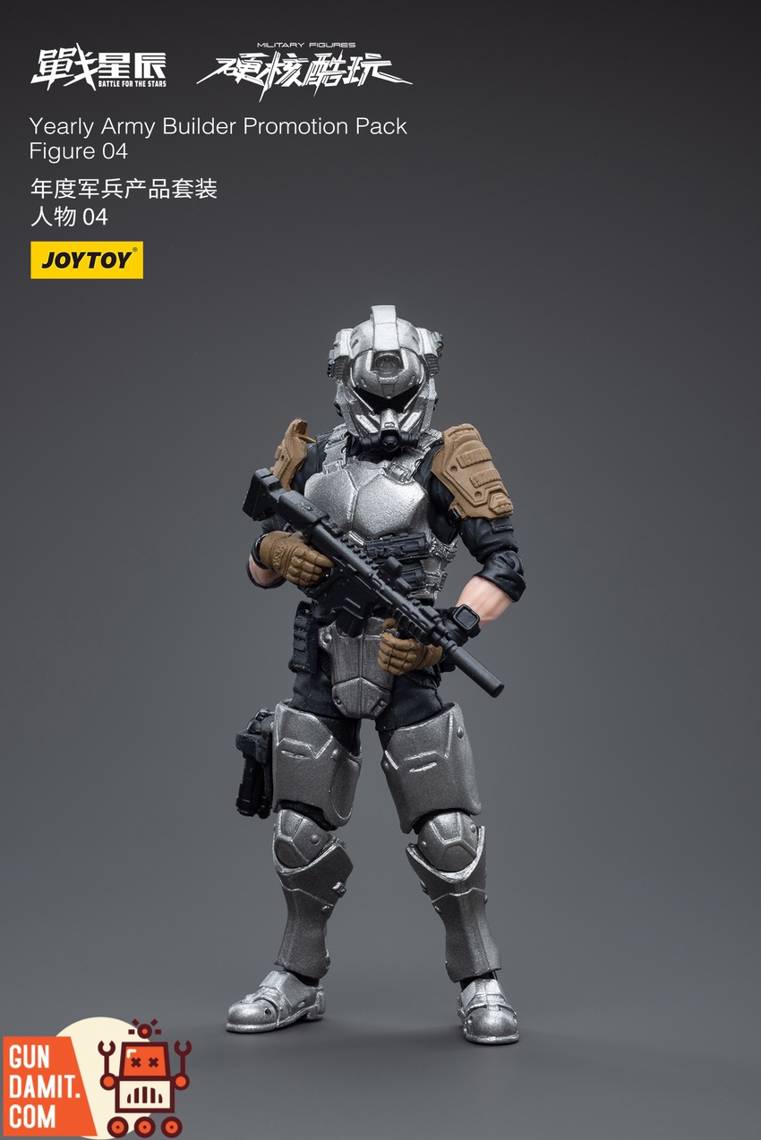 JoyToy Army Builder Pack Figure 04 close-up of helmet and face details JoyToy Army Builder Pack Figure 04 close-up of helmet and face details