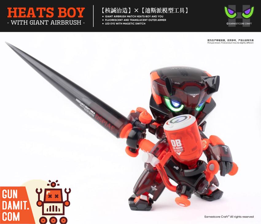 HeatsBoy black version rear view showing armor detail and joints HeatsBoy black version rear view showing armor detail and joints
