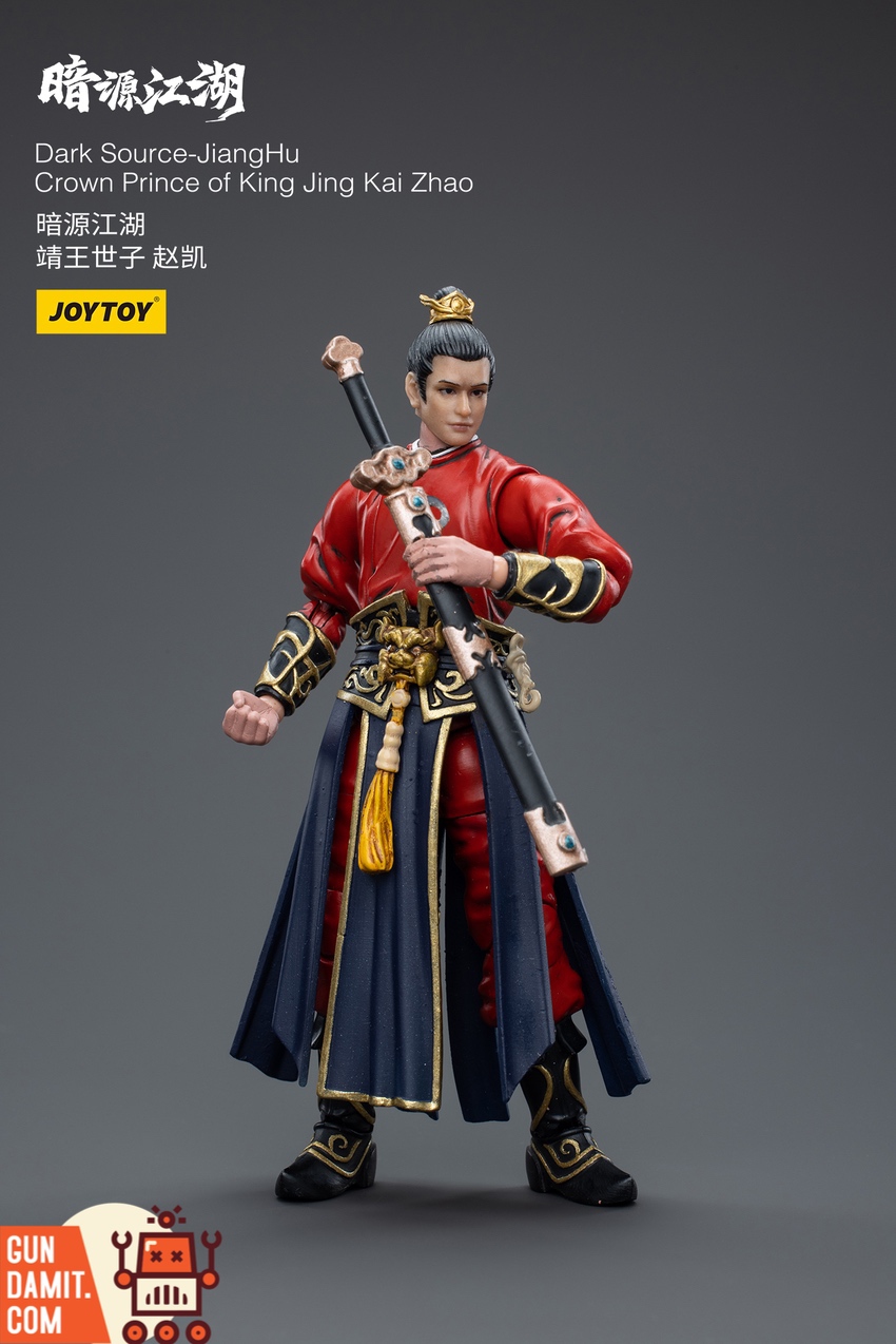 JoyToy JT4324 Kai Zhao close-up of face sculpt with hair topknot and gold crown JoyToy JT4324 Kai Zhao close-up of face sculpt with hair topknot and gold crown