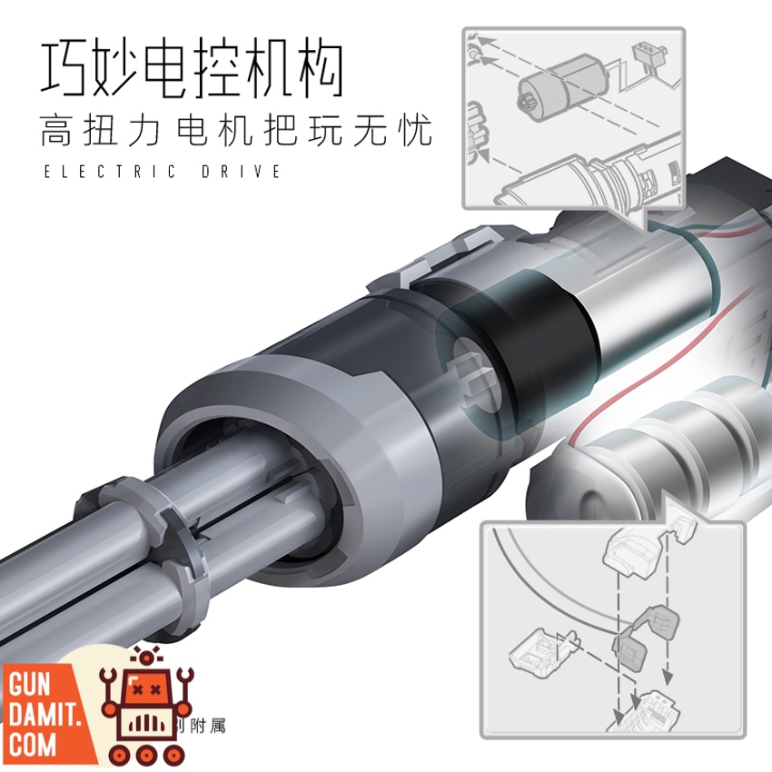 Hobby Mio WK-01 electric drive weapon pack accessory components layout Hobby Mio WK-01 electric drive weapon pack accessory components layout