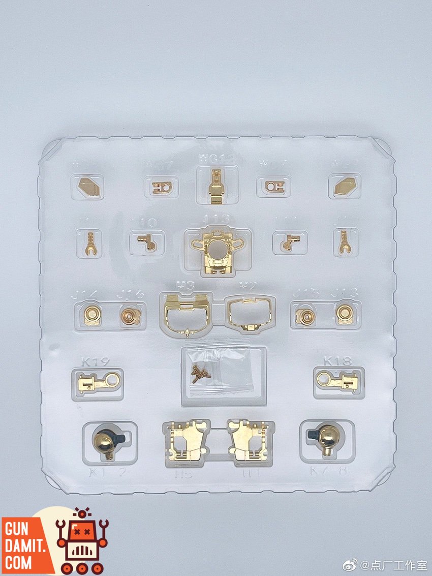 Point Factory Studio 1/100 Phenex gold alloy upgrade kit runner tray with gold-plated parts Point Factory Studio 1/100 Phenex gold alloy upgrade kit runner tray with gold-plated parts