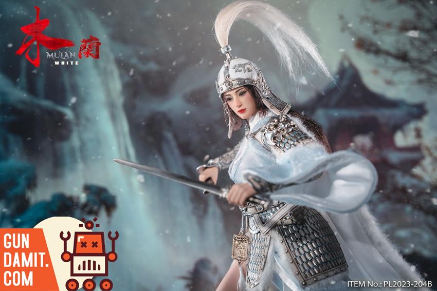 TBLeague MuLan White side view with dual swords TBLeague MuLan White side view with dual swords