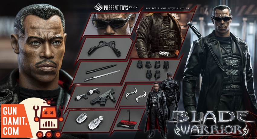 Blade Warrior accessories layout with head sculpts weapons and outfit Blade Warrior accessories layout with head sculpts weapons and outfit