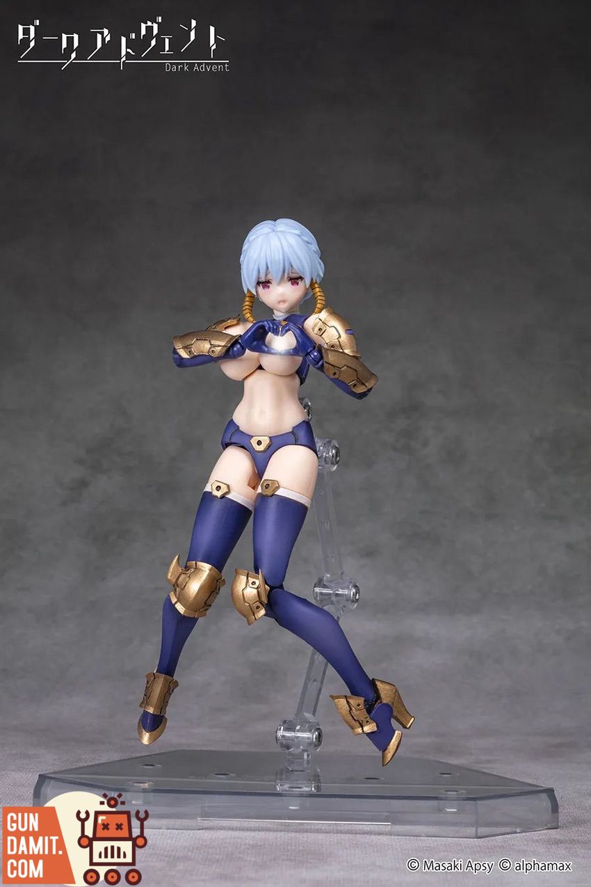 Alphamax Dark Advent Krakendress Rania DX Ver.1.2 pose with golden armor parts Alphamax Dark Advent Krakendress Rania DX Ver.1.2 pose with golden armor parts